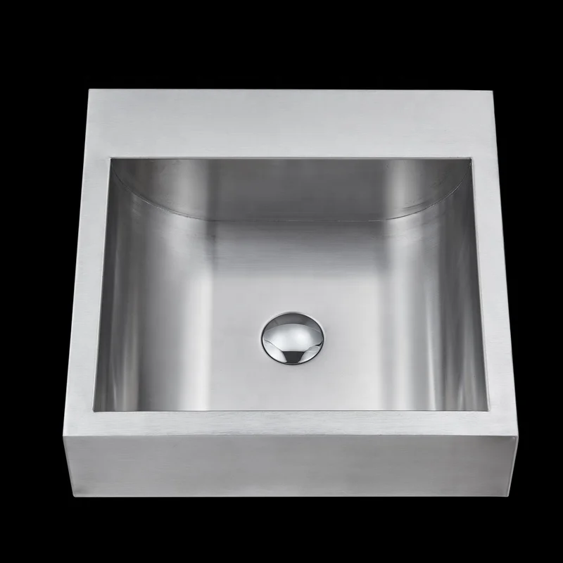 Wholesale manufacturer custom counter top stainless steel wash basin bathroom