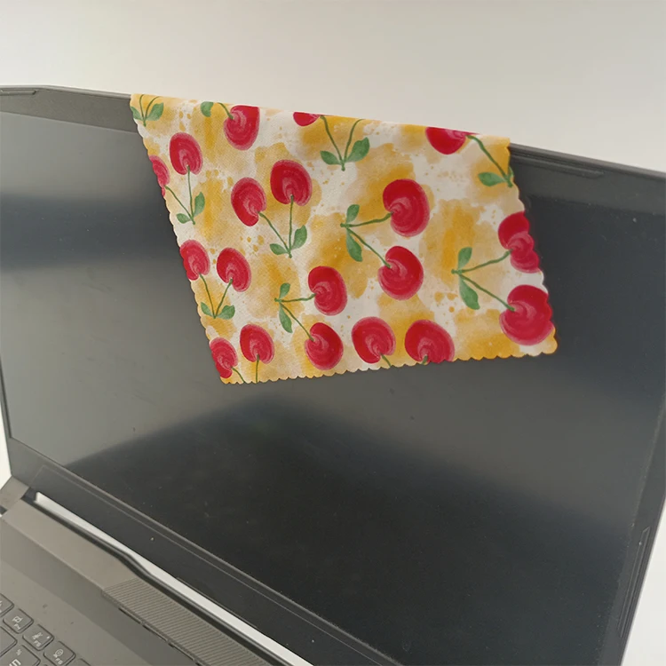 Custom logo microfiber laptop computer screen cleaning cloth screen wiper