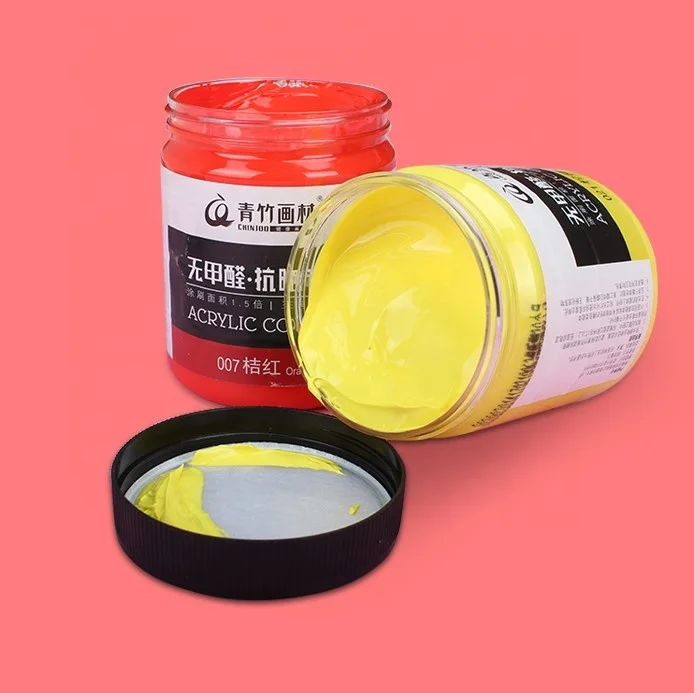 Wholesale 500ml Certificated Acrylic Color Art Paint Liquied Acrylic Paint Set OEM For Wall Paints Painting