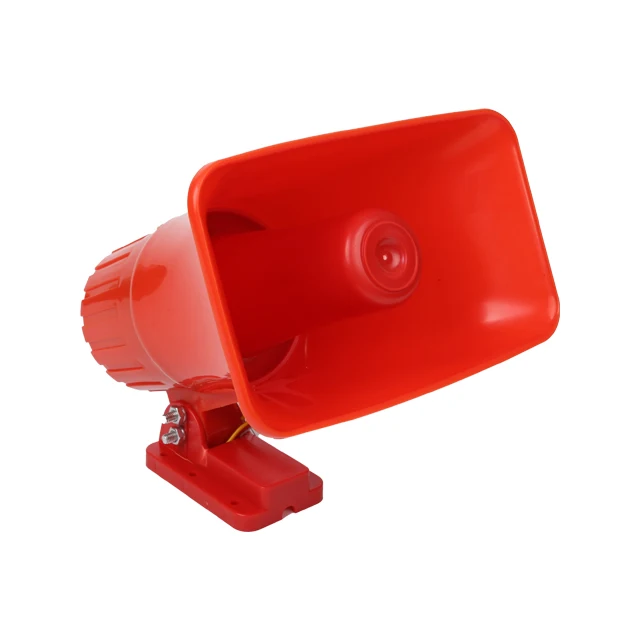 White/Black/ Red Siren Plastic Waterproof Outdoor Big Siren DC 12V 30W 2 Sounds Loud Siren Customized 220V Alarm Siren
