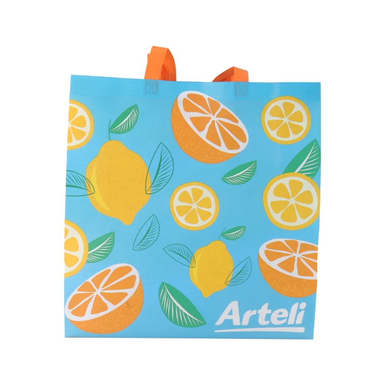 High Quality Custom Pattern Printing Nonwoven Fabric Spun Bond Shopping Bag Non Woven Cloth Bag