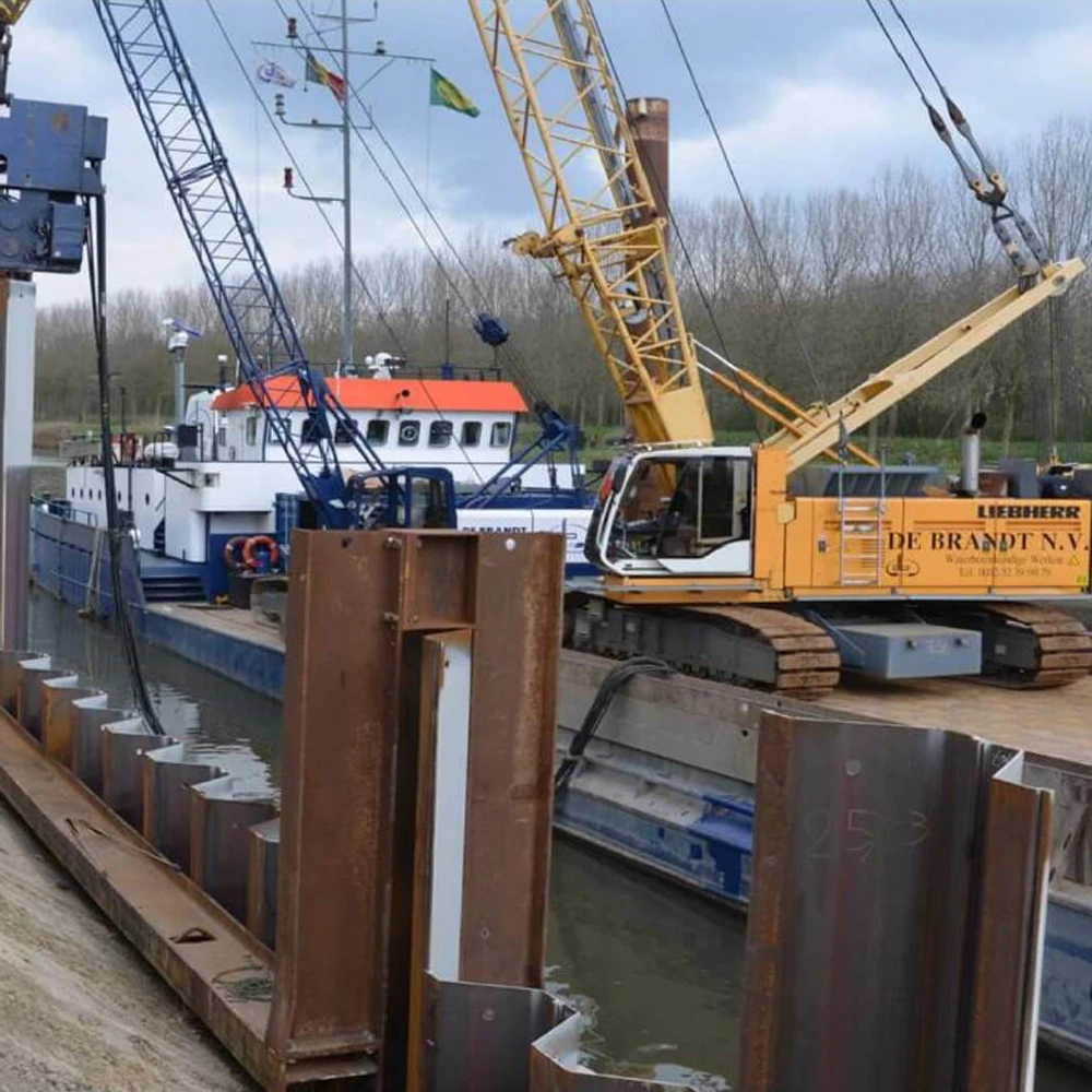 Chinese suppliers of hot rolled s295 u - shaped steel sheet piling pile for construction