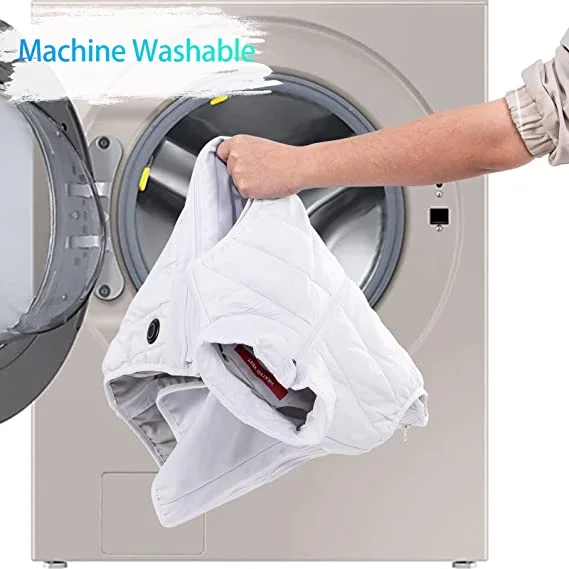 Women Winter White color USB Battery Powered Quilted Heated Vest Sleeveless Jacket