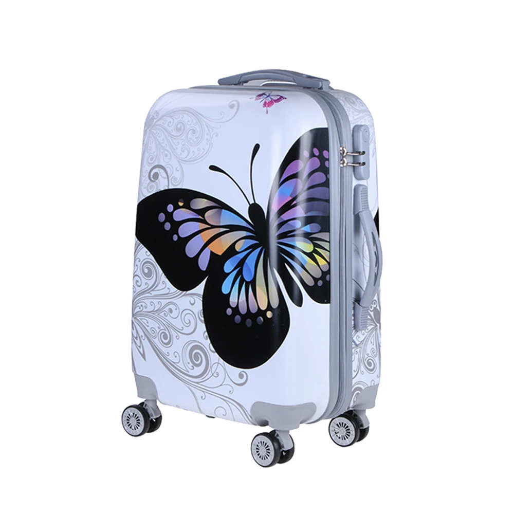 
3 Pieces Print 3D Butterfly Hardcase Suitcase Sets Travel Luggage Set 