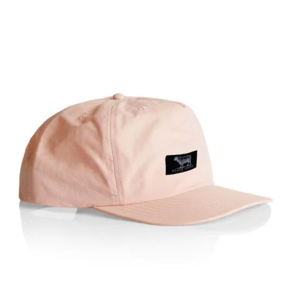 Custom High Quality 5 Panel Unstructured Nylon Surf Hat Quick Dry Sublimated Label EMbroidery Logo Rope Snap Back Outdoor Caps