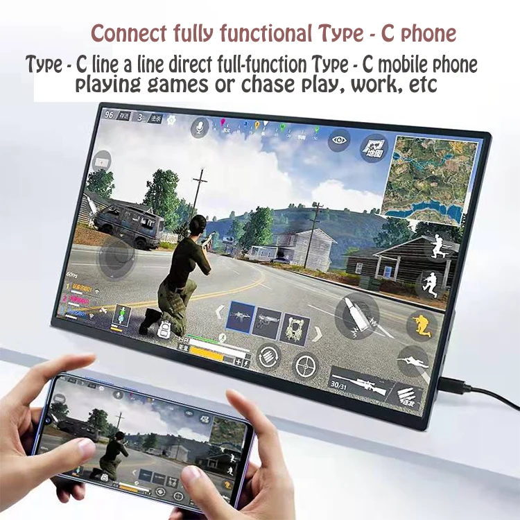 13.3 inch HDR 3840*2160 Portable Monitor USB  Type-C for PC Laptop PS4/5 NINTENDO SWITCH XBOX ONE  Gaming Monitor