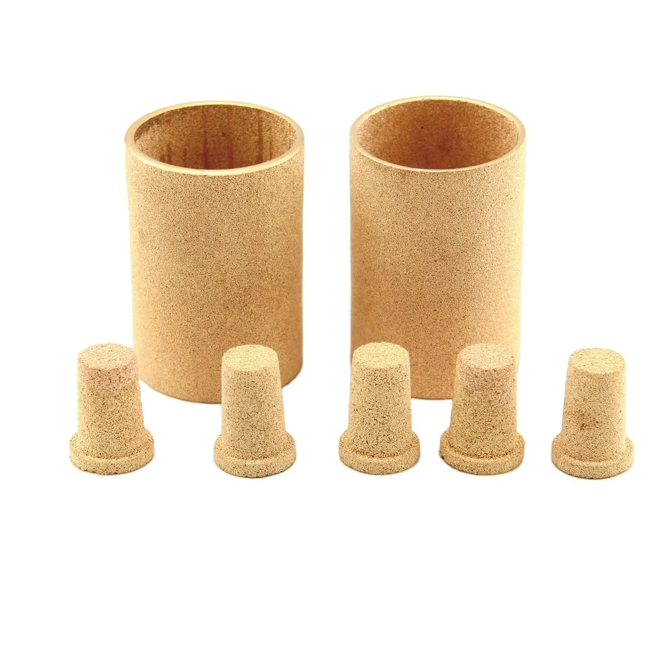 30 micron custom sintered porous brass bronze oil filter element