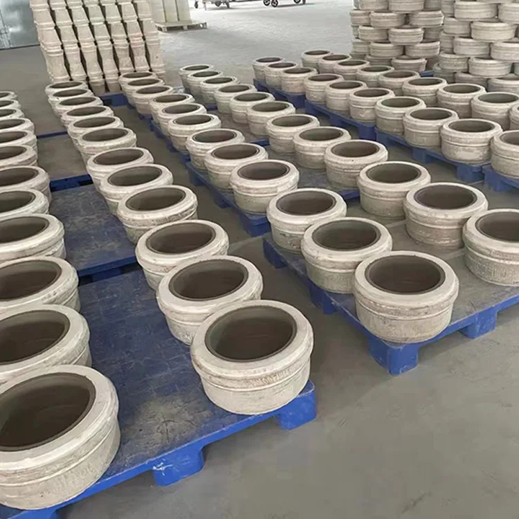 New type cordierite mixed mullite crucible sagger tray