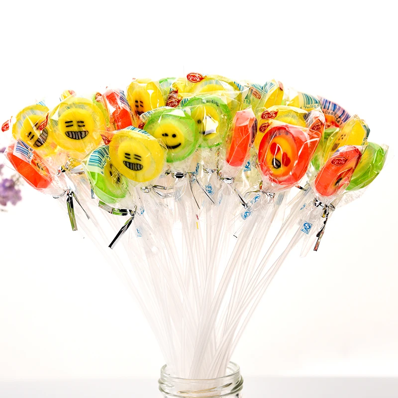 Bouquet of sweets long stick lollipops charm custom lollipop  candy bouquets