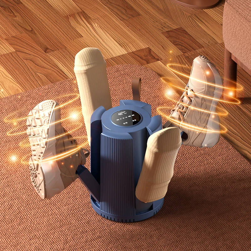 Зима, 4 нагревательных стержня, умные тапочки, сушилка для носков, таймер, складной таймер, Электрический УФ-сушилка для обуви