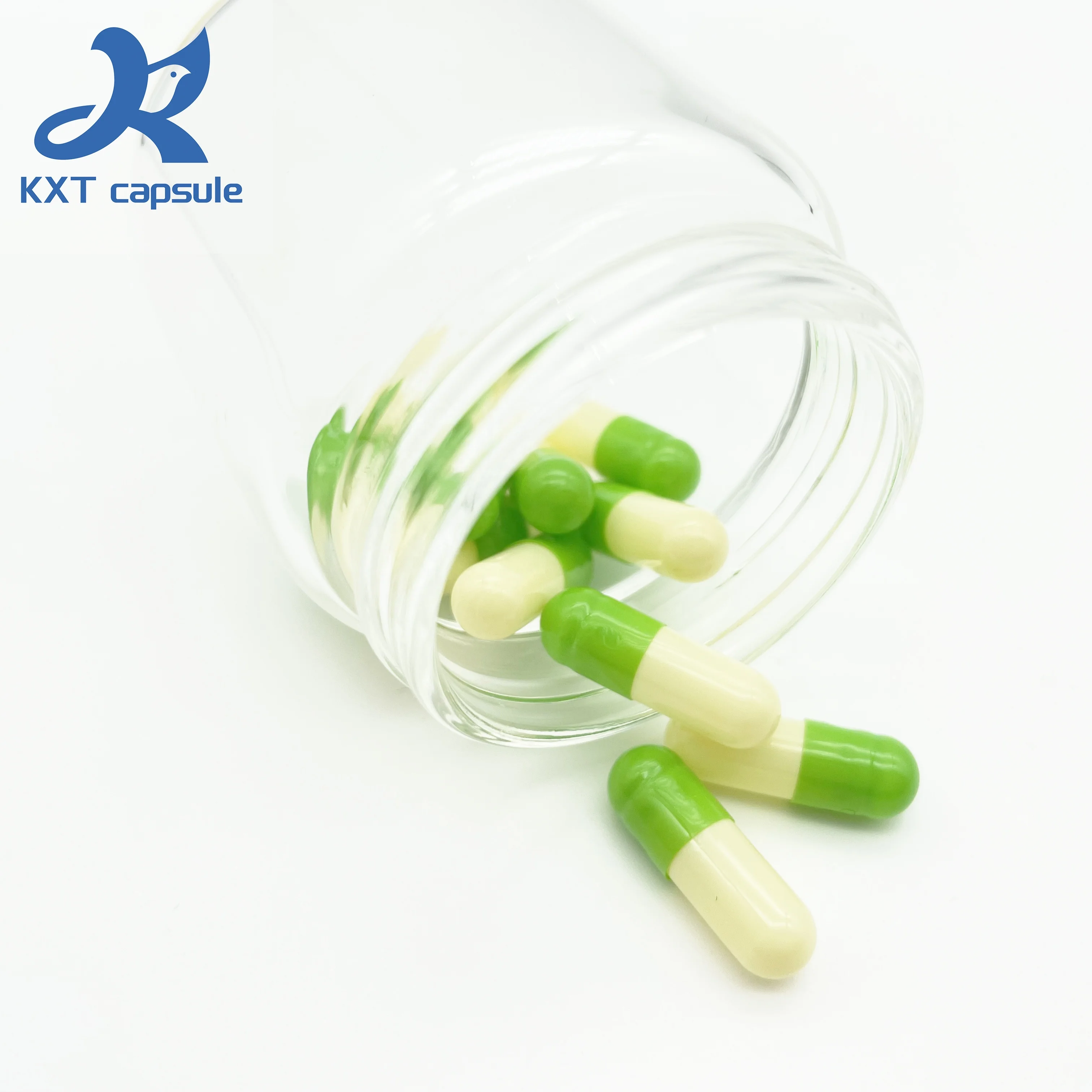 KXT Supply Separated Empty Capsules OEM Color Empty Gel Hard Gelatin Capsules Size #00 #0 #1 #2 #3 #4