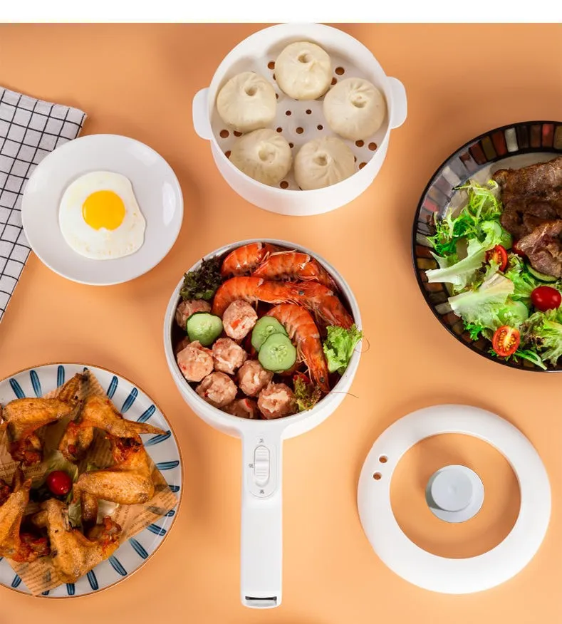 Multifunctional 220v Electric Cooking Pot Temperature Control Thermostat Commercial Mini Electric Frying Pan