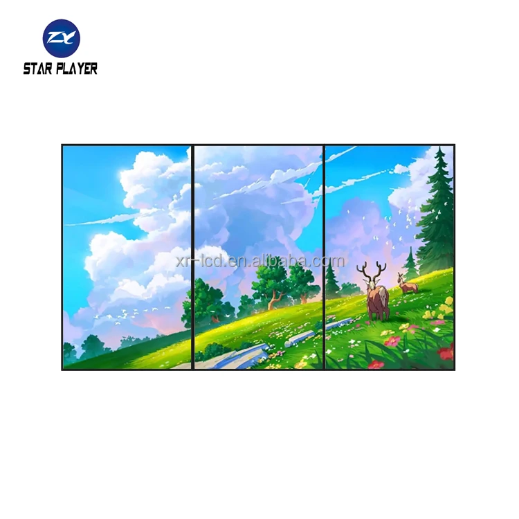 OEM 32 43 49 55 65 inch wall mounted tft capacitive touch screen lcd monitor totem digital advertising equipment