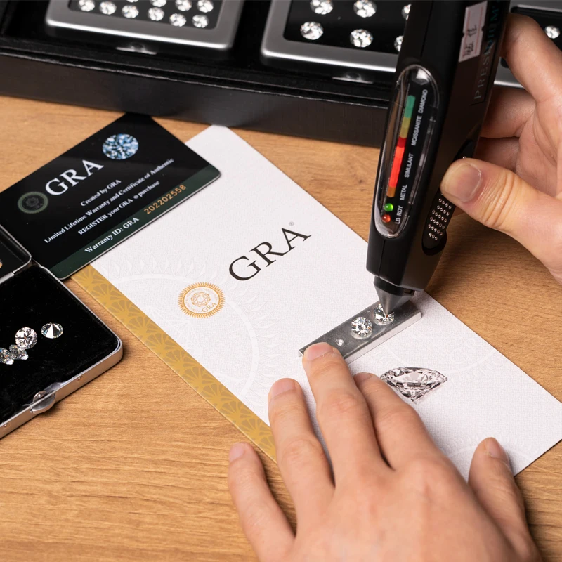 HOLYCOME Wholesale 3mm-10mm D EF GH VVS Round Brilliant Cut Flawless Mossanite Stones Diamond GRA Certificate Loose Moissanite