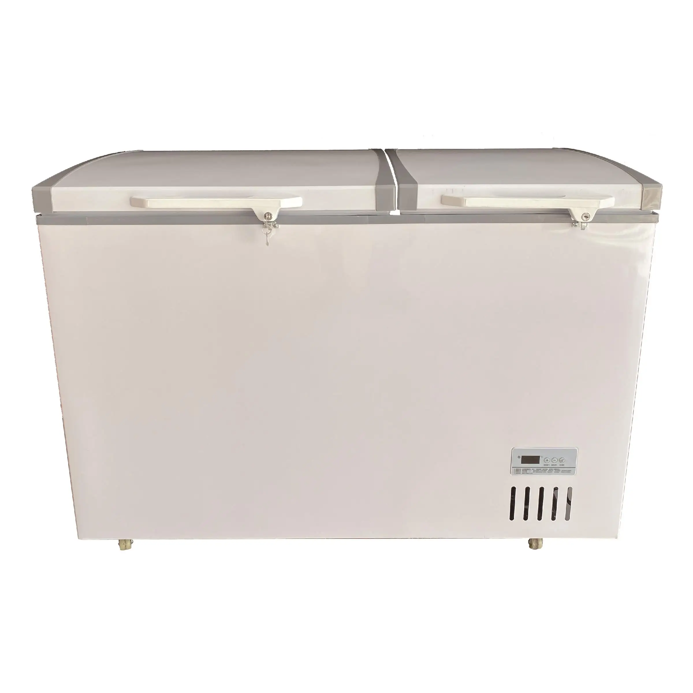 New Items Supermarkets Use Four-Sided Glass Horizontal to Order Food Copper Tube Refrigeration High Quality Compressor Freezer