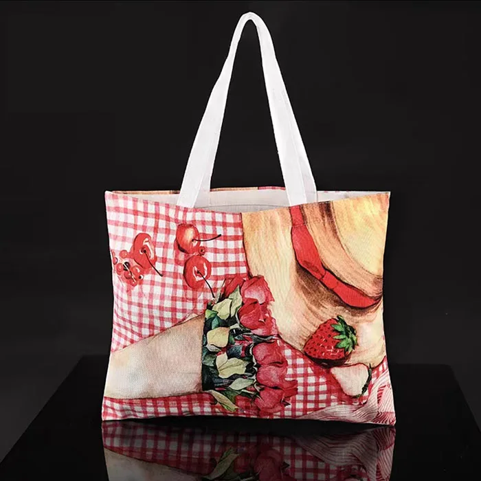 Cotton rope shoulder bag bag unbleached cotton custom  stand up flat bottom cotton tin tie paper bag for food