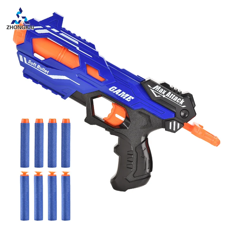 Оптовая продажа игрушечного пистолета Shantou игрушки 18 м Удаленная атака EVA Мягкая пуля пистолет