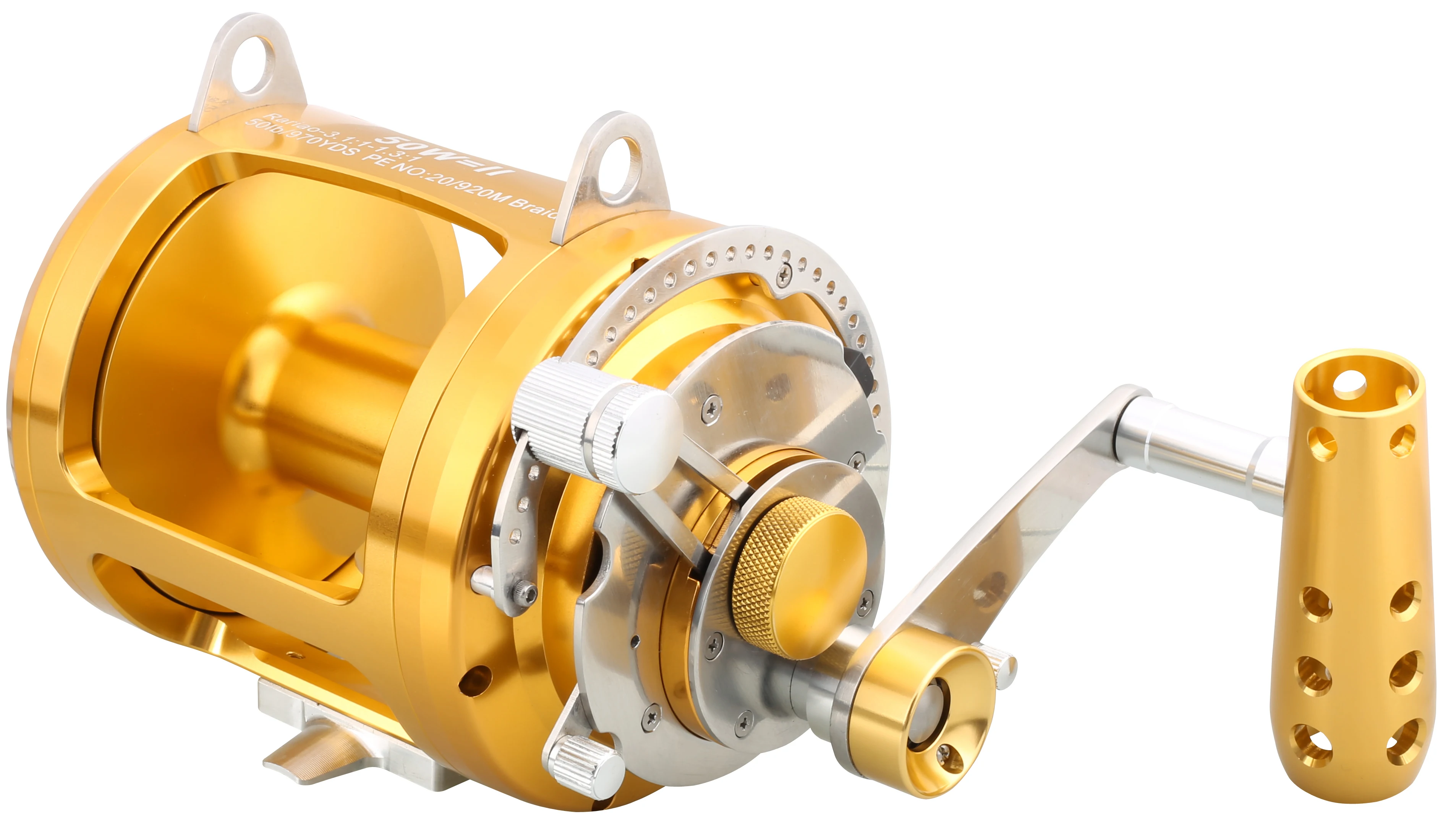 Factory Making Deep Sea Saltwater Carp Bass 20w 30w 50w 80w 2speed Big Game Boat Fishing Reels