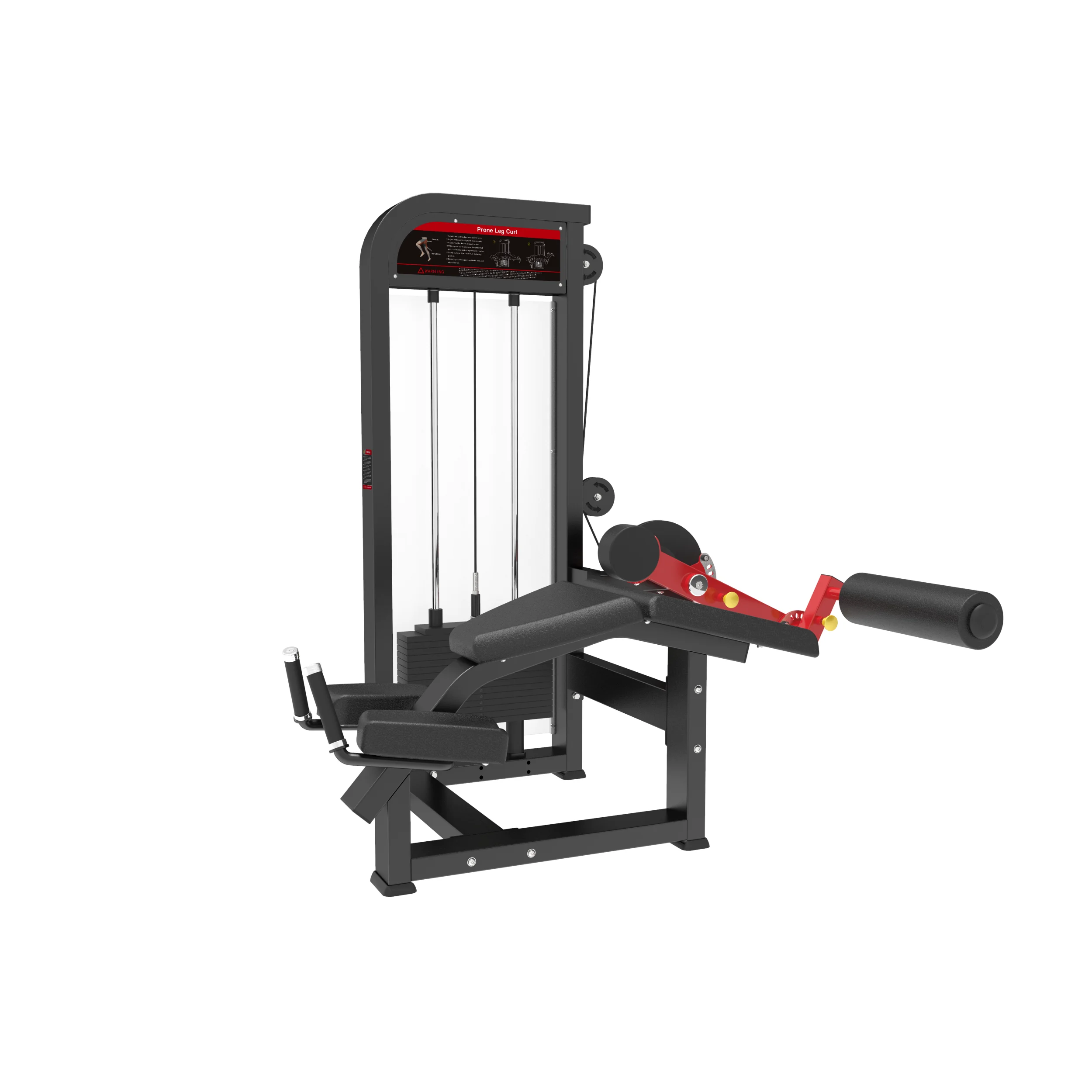 Commercial Professional Steel Prone Leg Curl Machine for Bodybuilding Medium Loader Gym Equipment for Weight Lifting
