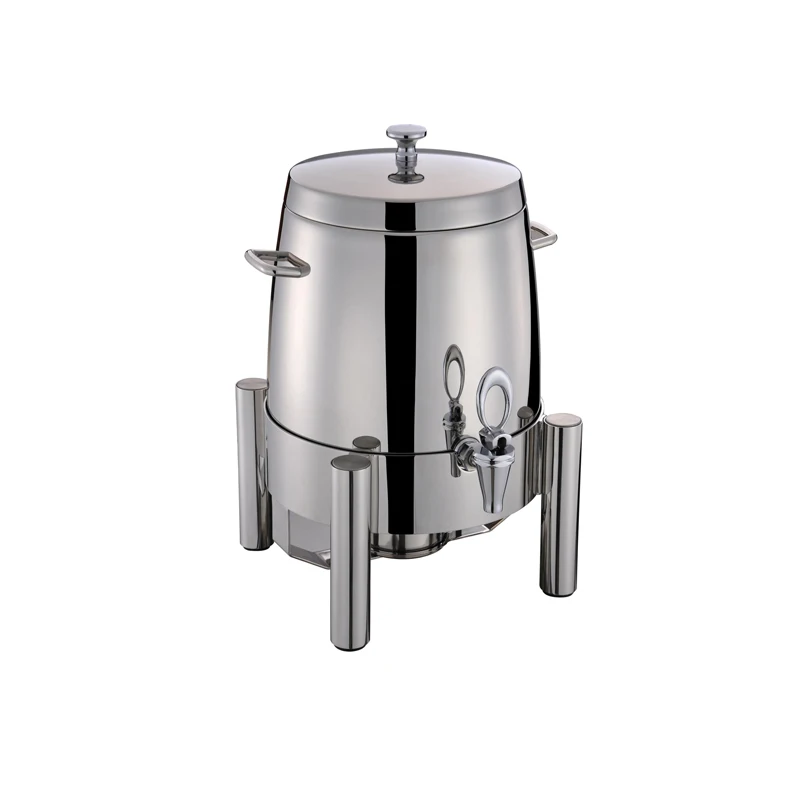 2021 Factory supply stainless steel coffee urn milk soft drink beverage dispenser Hotel buffet ware food warmer for restaurant