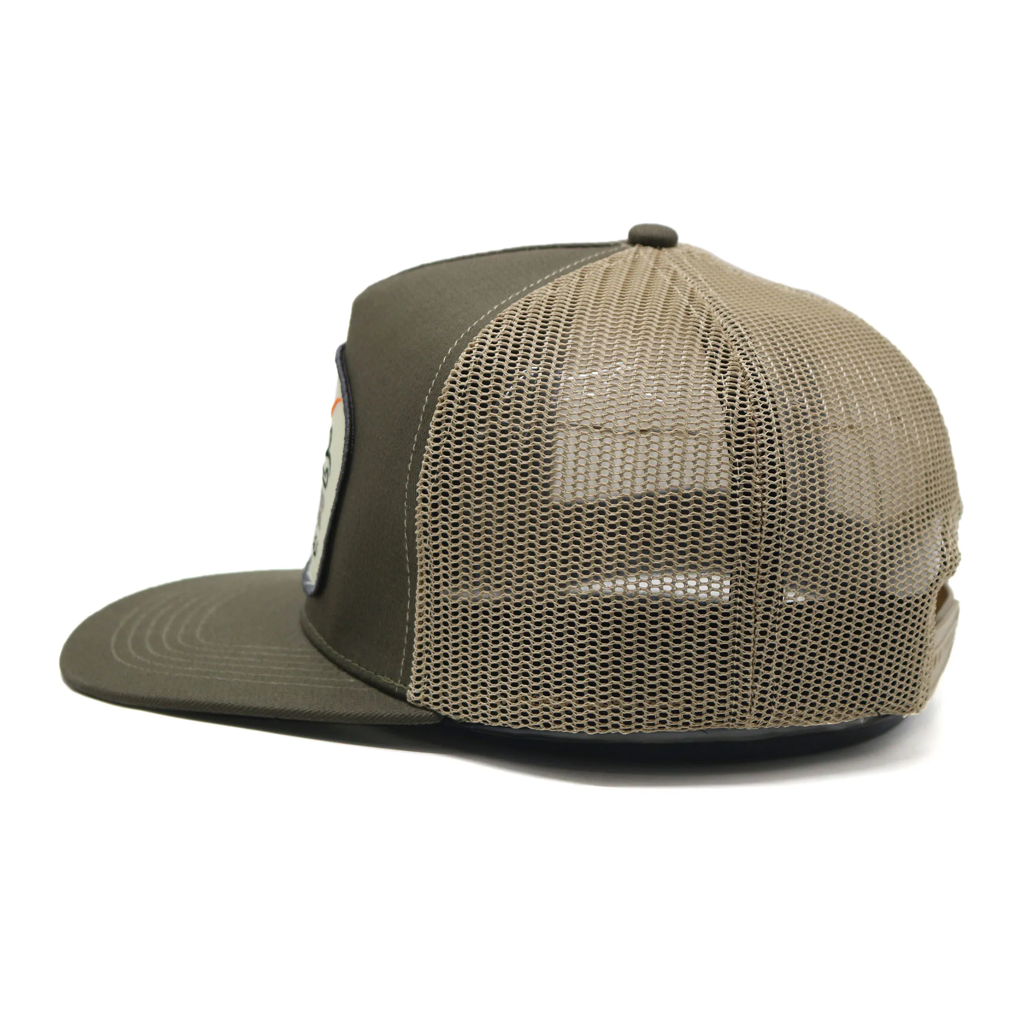 Factory custom popular design embroidered patch 5 panel hat flat brim mesh snapback hat