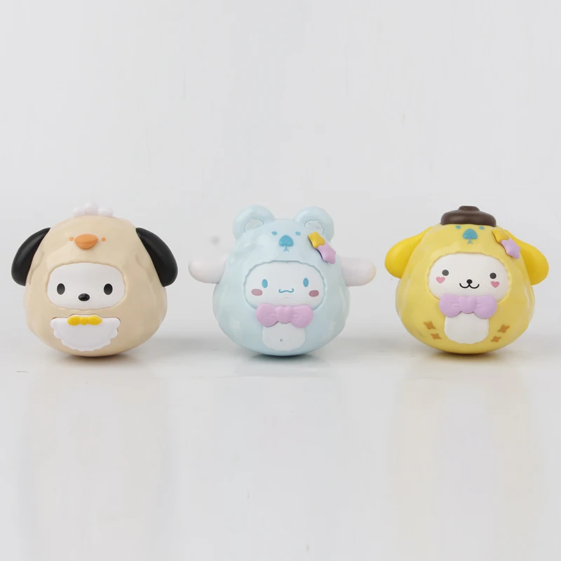 2024 New Sanrioo Small Animal Tumbler Blind Box Kuromii Melody Doll Cute Desktop Ornament Doll Wholesale