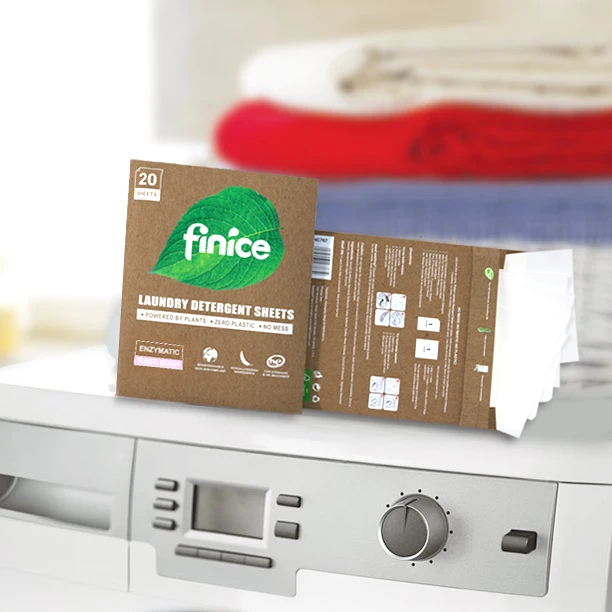FNC769 Finice Eco Friendly Soap Washing Fragrance Laundry Detergent Sheet