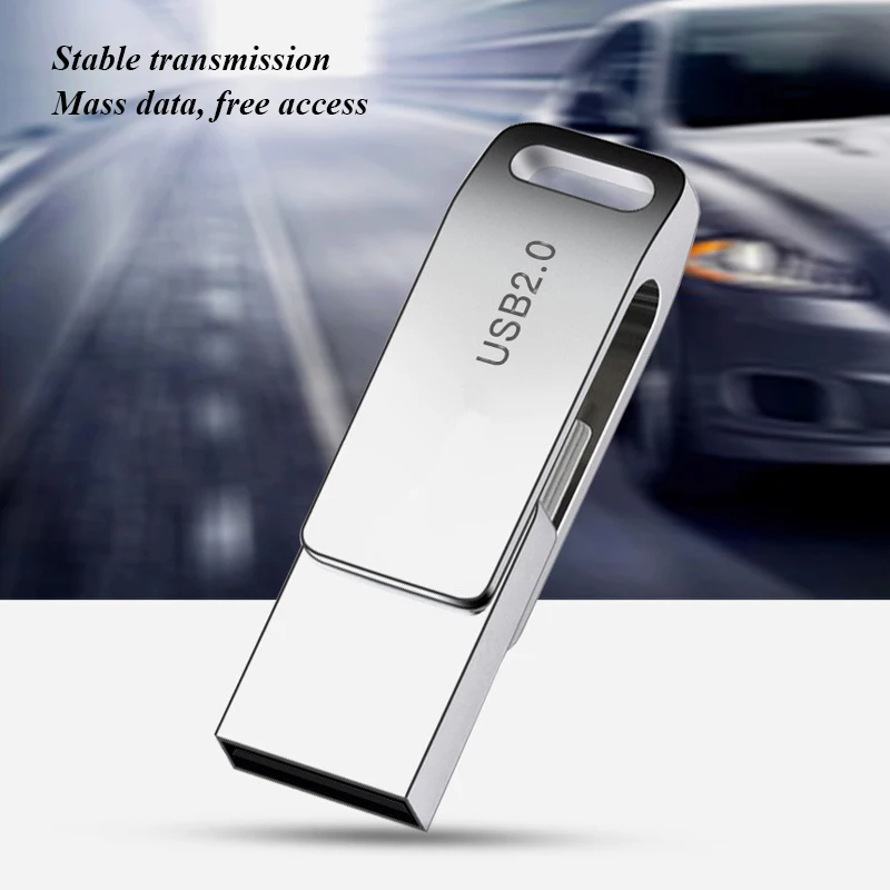  USB 2 0 флеш-накопители 64 Гб металлические Memorias Pendrive 16 ГБ 32 карты памяти Флешка 8 Пользовательский логотип