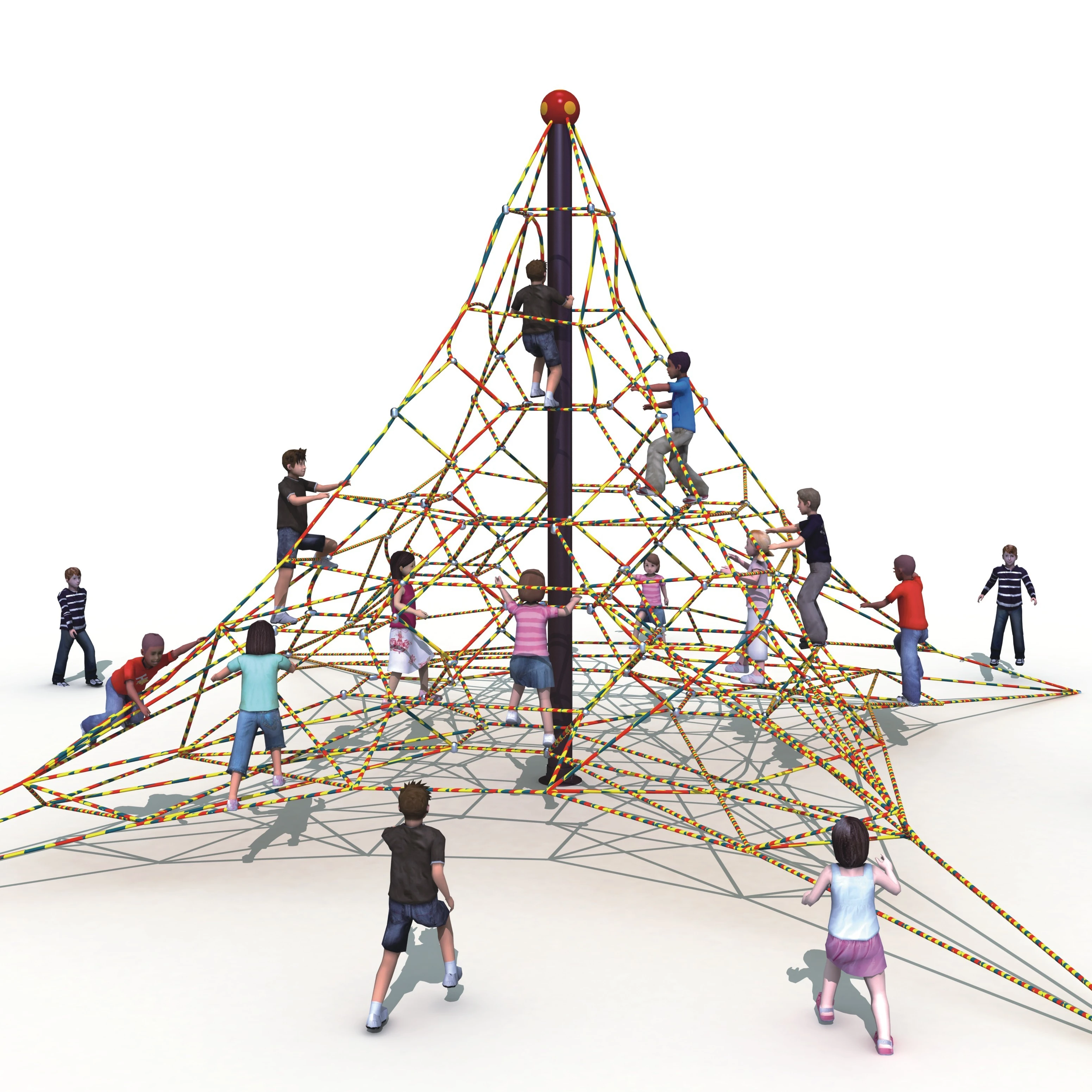 Expand climbing series outdoor playground equipment kids rope net climber in primary school cable