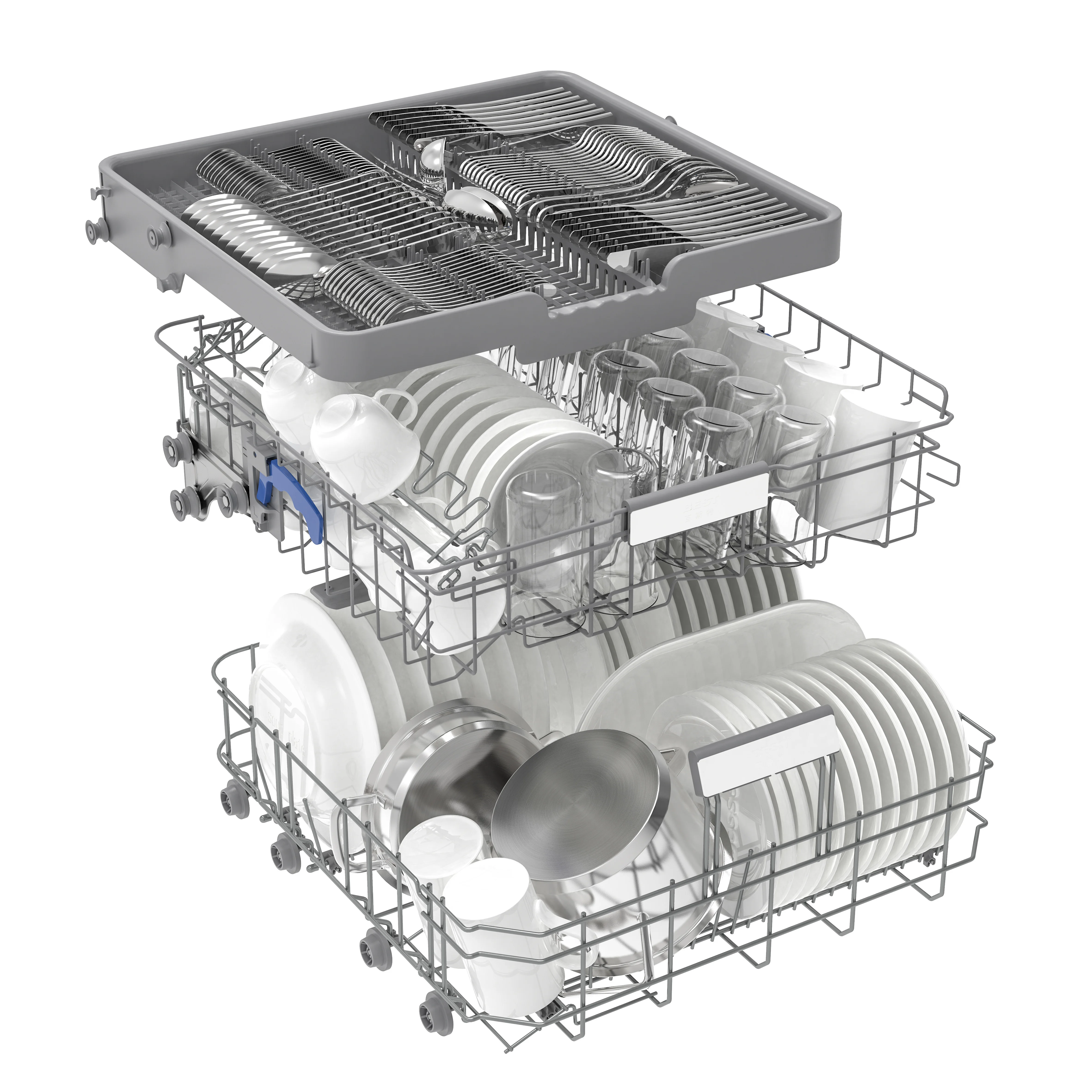 Euro Design Dishwasher For Kitchen Half Load 14 Setting 6 Program Free Standing Dishwashers