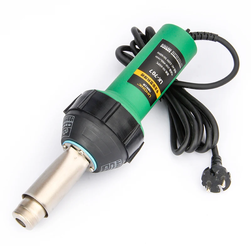 LK707-1 plastic welding gun 1600W stable power hot air electric welder geomembrane welding machine with nozzles