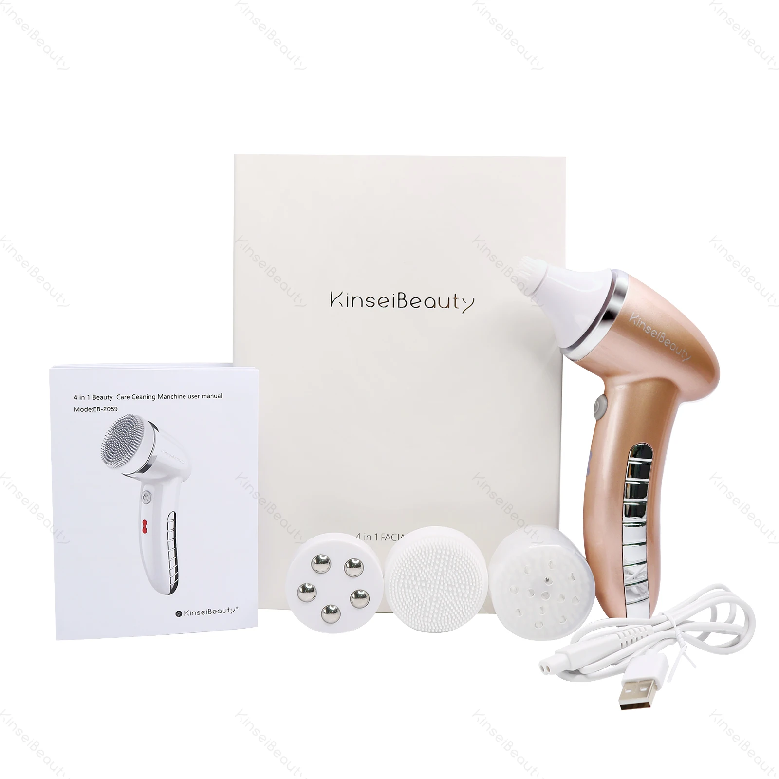  Facial Cleansing Brush 360 Degree Rotation Mini Face Cleaner Deep Pore Blackhead Cleaning Machine Electric