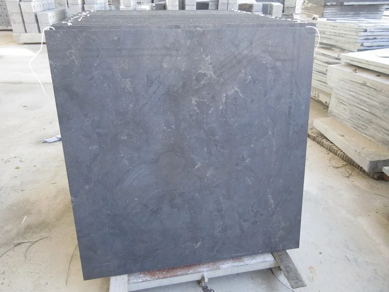 Шлифованная китайская плитка из голубого камня 40x40 Известняковая напольная