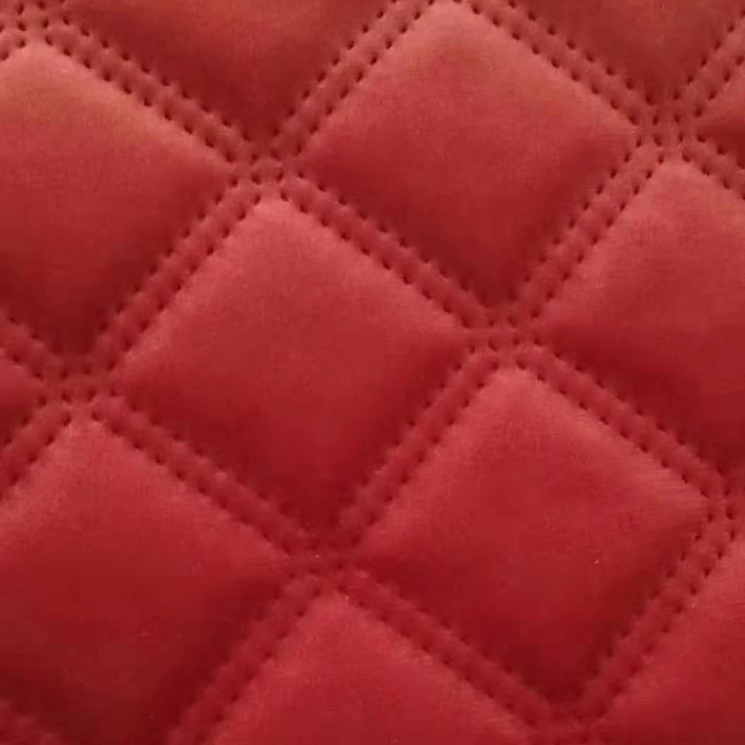 
velvet ultrasonic quilting fabric 