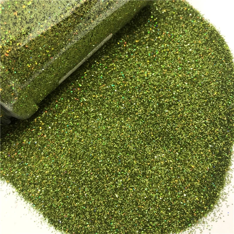 
Exclusive Eco-friendly Cheap Wholesale Olive Drab Fine Holographic Glitter Powder for Christmas Decoration 