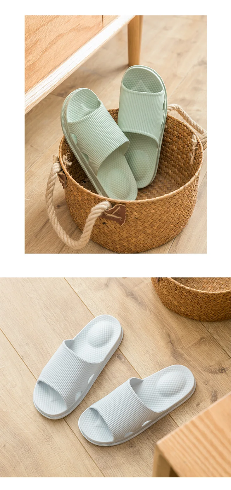 Shit feeling slippers for women in summer, household massage, bathroom, anti slip indoor home, couples at home, cool slippers 9