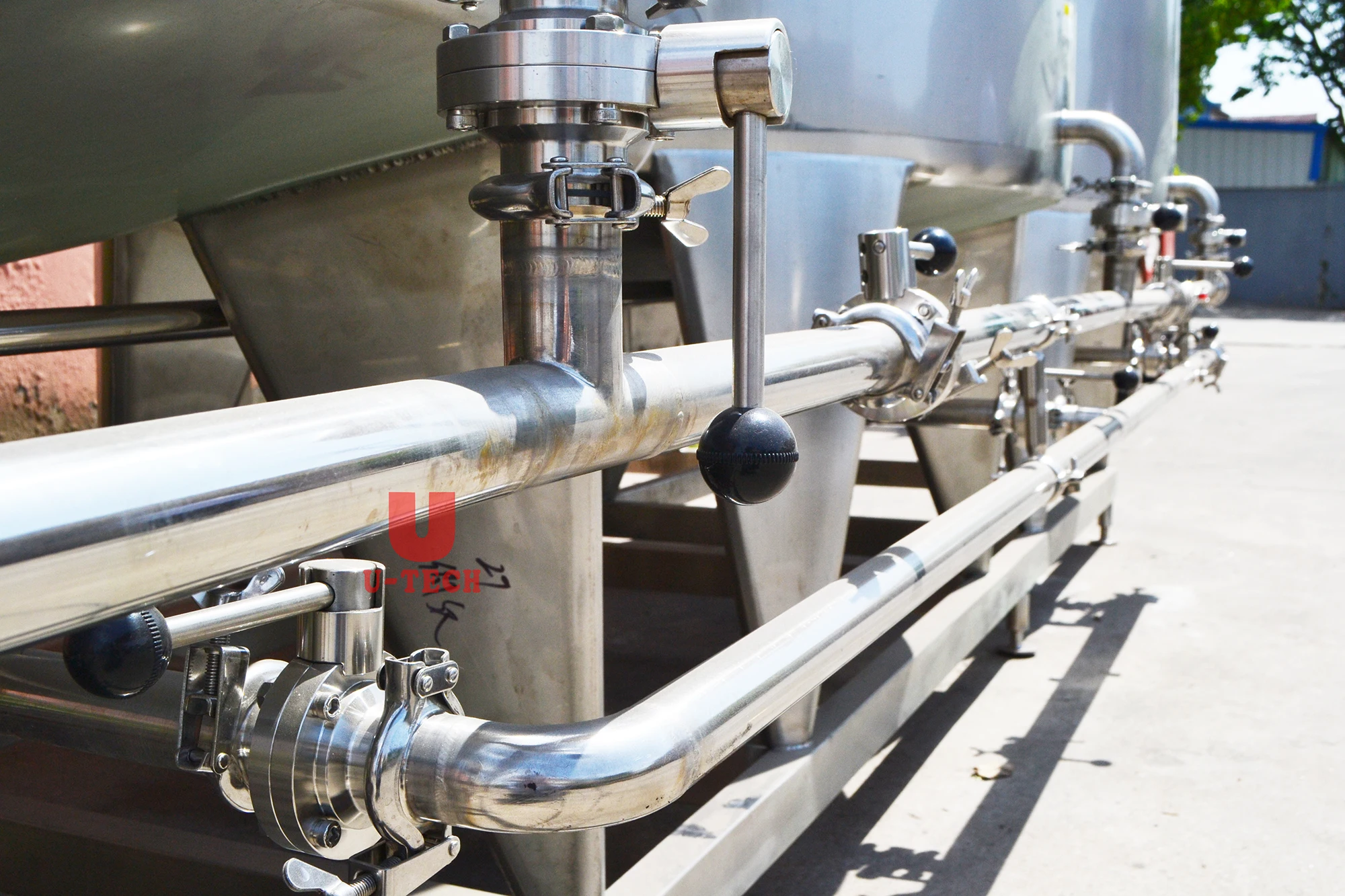 Full automatic tank washing machine milk beverage beer brewery cip cleaning