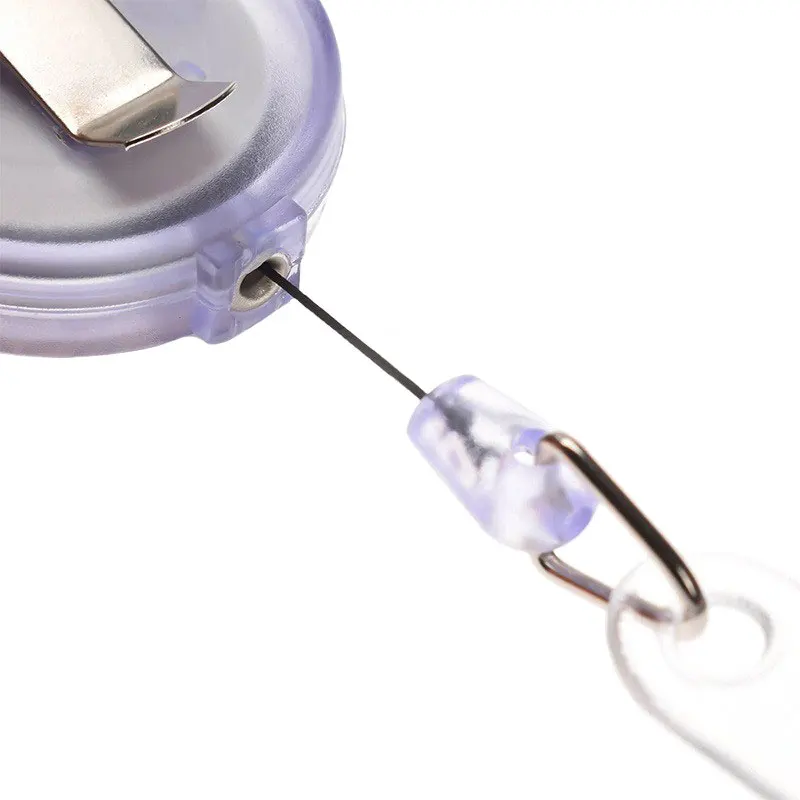 BECOL Wholesale Retractable Badge Reel Nurse Plastic Cartoon ID Card Name Badge Holder Conference Card Key Reel Roller Clip