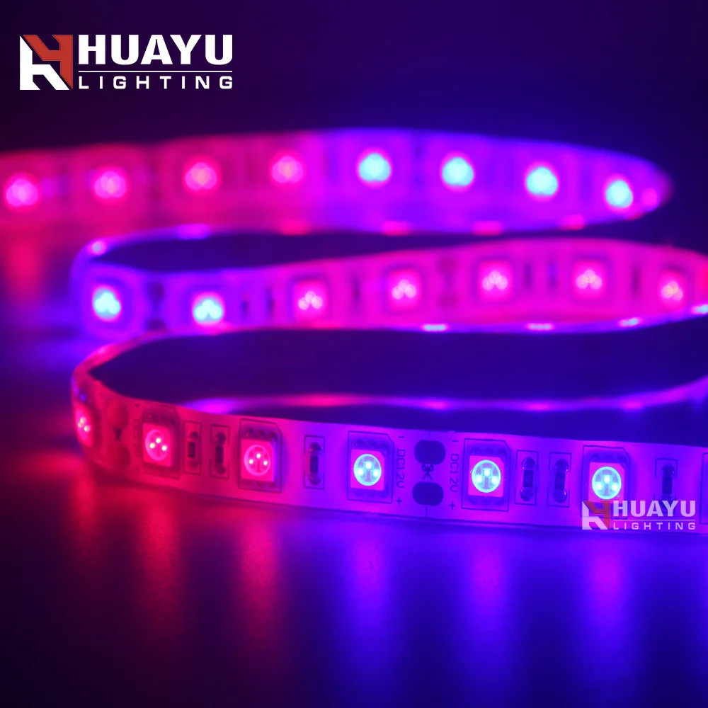 SMD5050 60leds/m waterproof greenhouse horticulture led strip grow lights for plants growing
