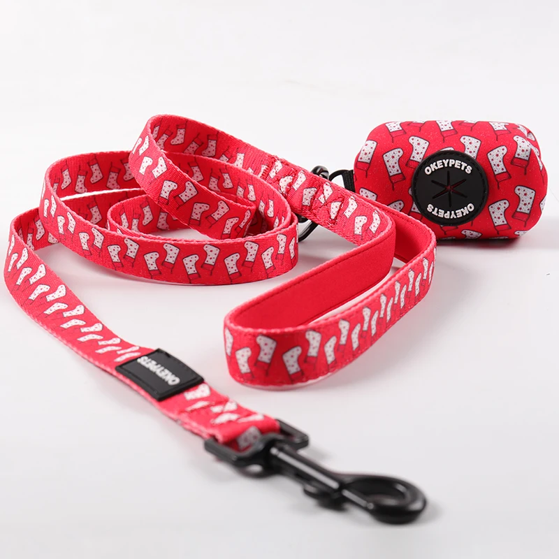 Сверхмощный удобный поводок для собак на заказ с мягкой ручкой отражающий поводок для собак среднего размера с персонализированным логотипом
