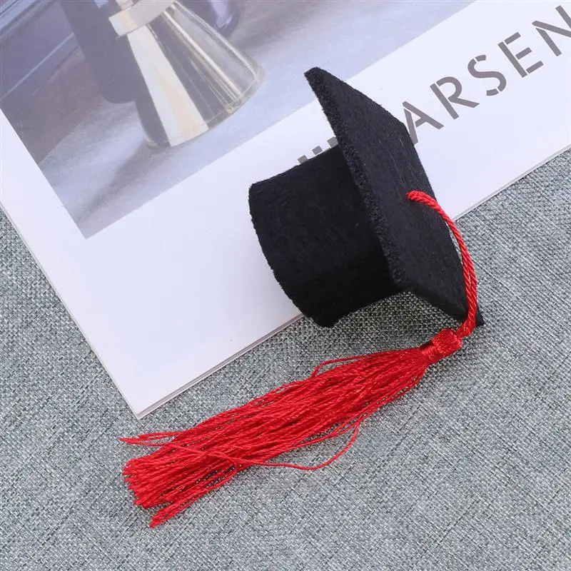 Wholesale Novelty Mini Graduation hat 5.5cm doctoral hat small size graduation hat for decoration