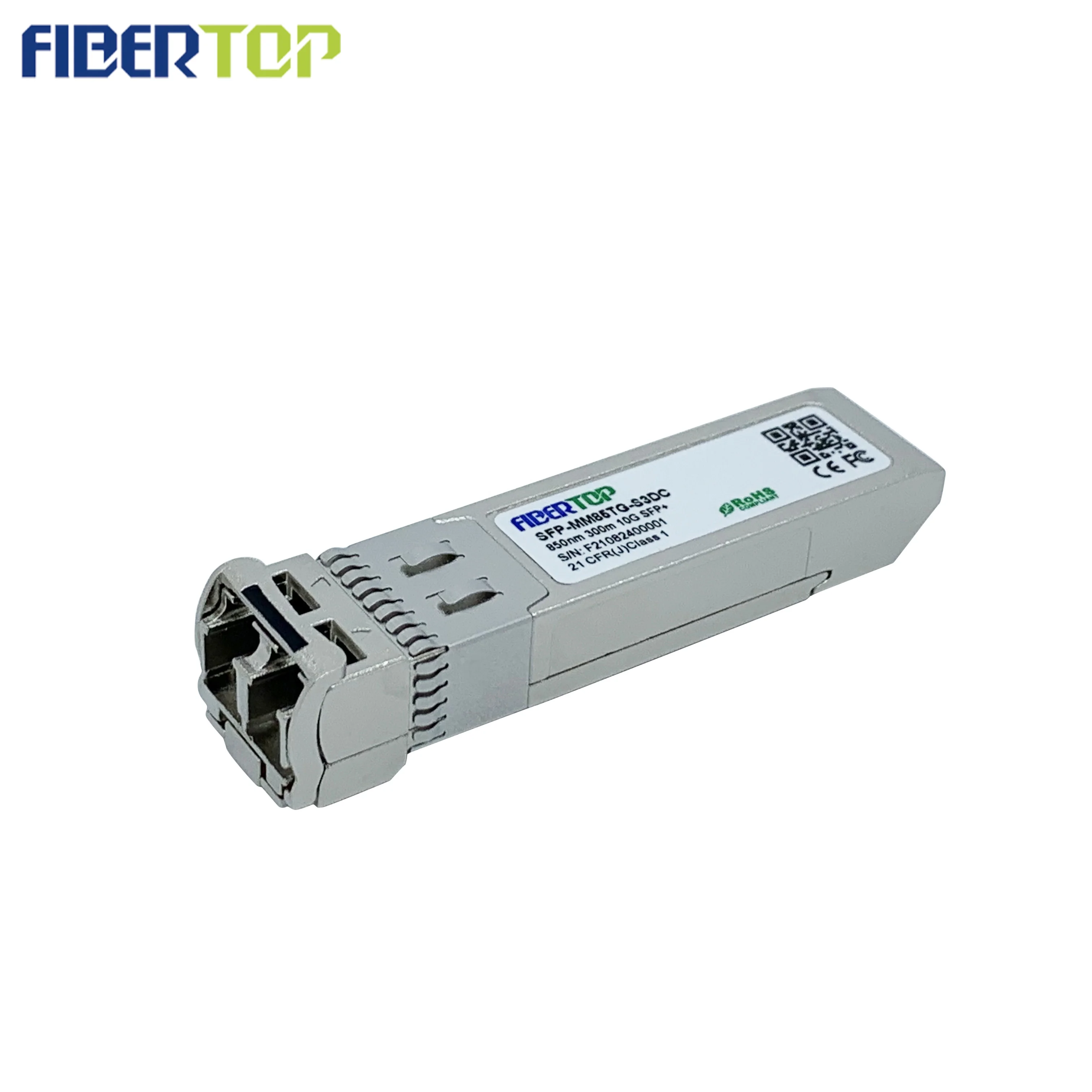compatible with J9150A transceiver FIBERTOP 10G SFP+ 850NM reach to 300M dual lc connectors built-in TX and RX CDR