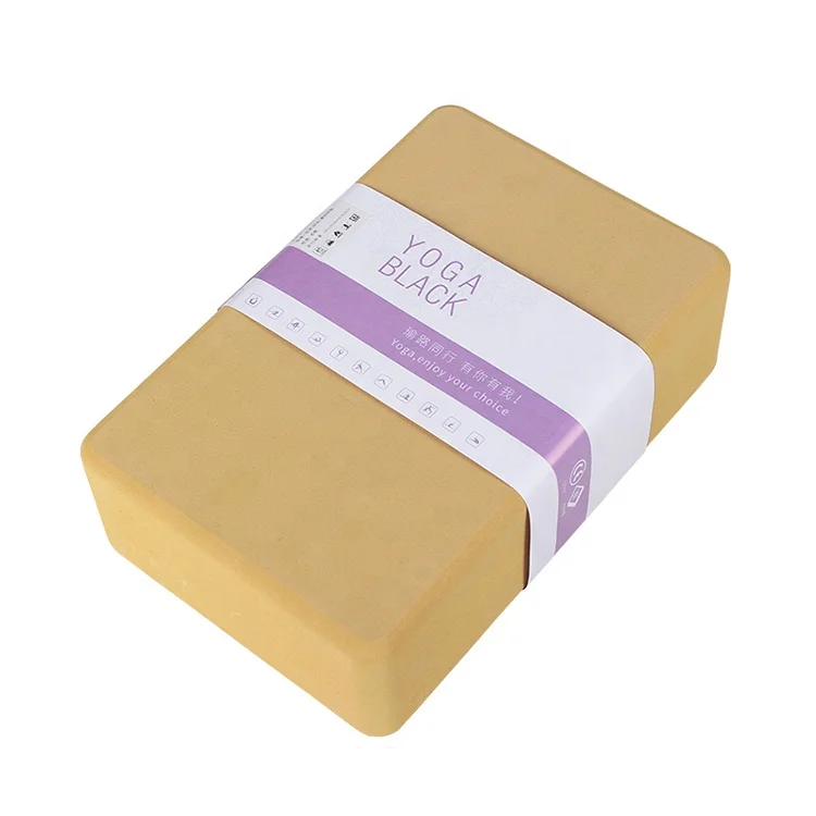High density wholesale custom logo brick eco frineldy body building exercise soft foam eva yoga block