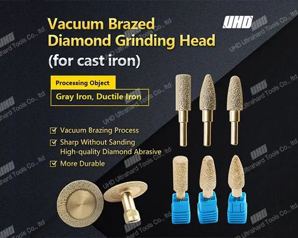 Vacuum brazed diamond grinding bit diamond grinding head for metal stone ceramic