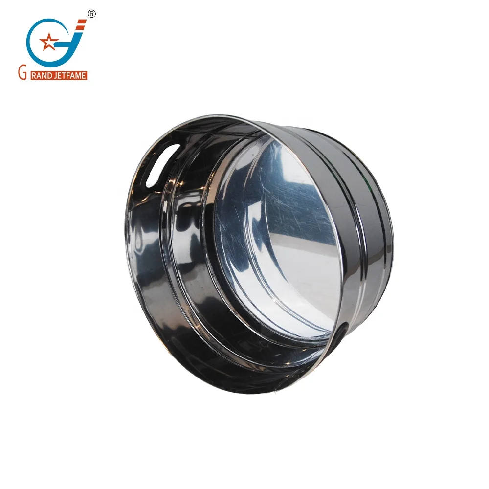 Round Metal Beverage Tub Stainless Steel Ice Bucket Beer Bottle Drink Cooler