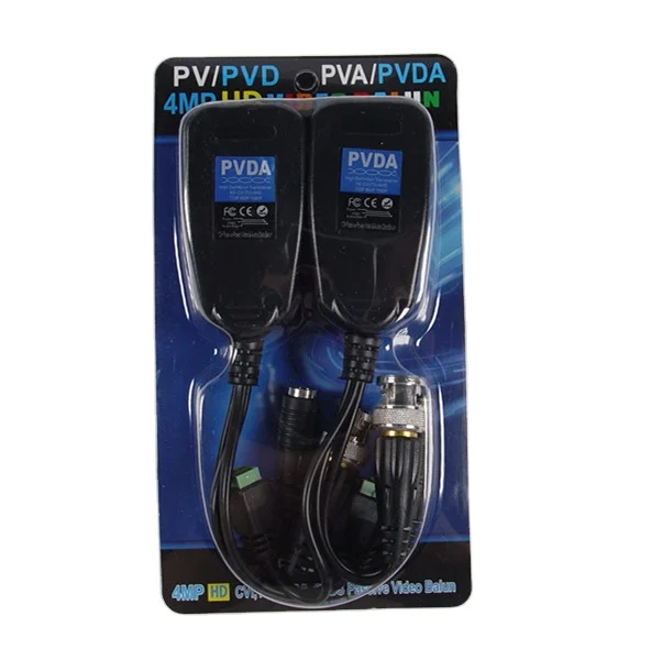 Пассивный видео балун RJ45 PVDA для передачи данных bnc к rj45 4MP AHD CVI TVI HD