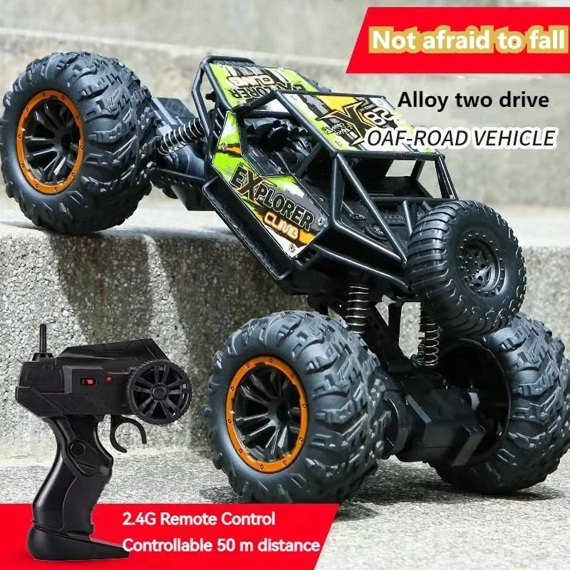 2.4G 1:16 Large Size 45 Degrees Uphill TPR Tire All Terrain 4x4 Off-Road RC Car Toys Kids Including Remote Controller Metal