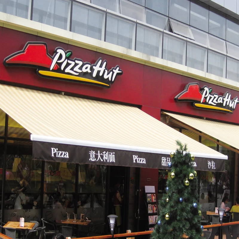 Настраиваемый Выдвижной тент, алюминиевый складной навес, наружный моторизованный водонепроницаемый тент с защитой от солнца