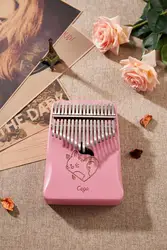 glossy zebra wood musical instruments wood thumb kalimba 17 note finger