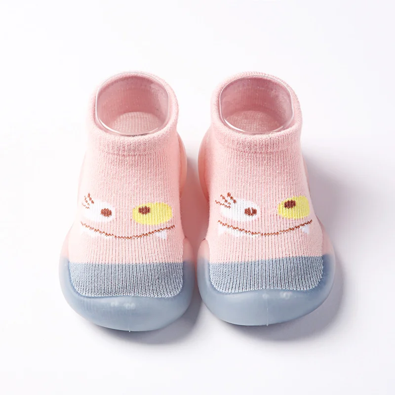 Wholesale Top Quality Knit Slipper Anti-slip Soft Baby Shoe Socks With Rubber Sole